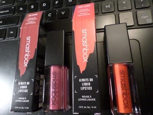 PT1 SMASHBOX ALWAYS ON LIQUID LIPSTICK NIB 0.13oz / 4ml YOU CHOOSE - Picture 1 of 14