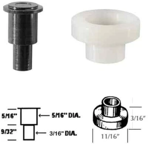 Front Door Window Regulator Roller and Pin For 1958-1973 Buick Chevy Pontiac - Picture 1 of 4