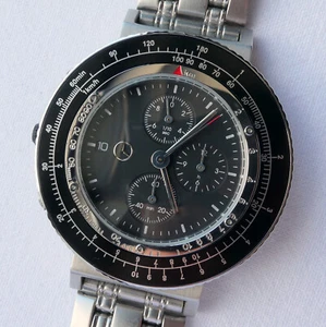 Mercedes Benz Sport Bicycle Velocitas Bike Car Accessory Retro Chronograph Watch - Picture 1 of 23