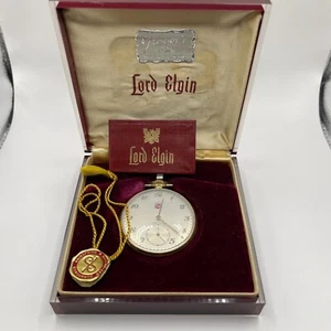 1952 BUICK LORD ELGIN 14 KT 21 JEWEL 10S GRADE 543 S546400 MODEL 5 WATCH W/BOX'S - Picture 1 of 13
