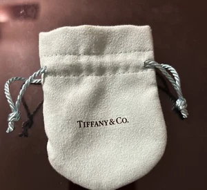 Tiffany & Co Empty Packaging Small Blue Drawstring Closure Jewelry Pouch- New!! - Picture 1 of 2