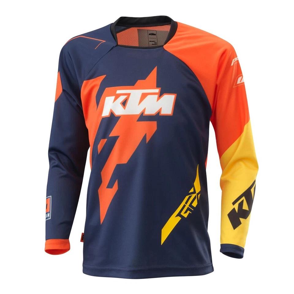 KTM Gravity-FX Blue and Orange MX Off-Road Jersey Kid's Sizes SM, LG & XL - Image 1 of 1