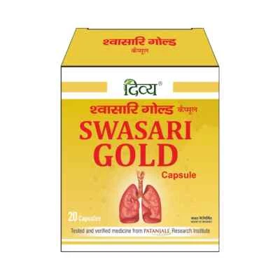 SWASARI Gold Capsules (20 caps) Herbal Ayurvedic Respiratory Wellness - Image 1 of 3