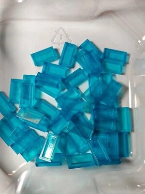 Nuevo azulejo #3069 Trans Blue 1X2 — 100* piezas — personalizado y compatible Foto 1 de 2