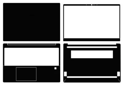 Carbon Vinyl Laptop Sticker Skin Decals Cover Protector for HP 255 G10 15" 2023 - Image 1 of 4