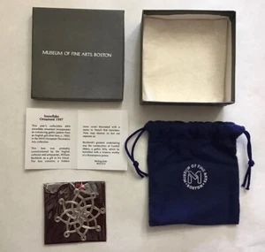 Museum of Fine Arts Boston 1997 Sterling Snowflake Ornament - Picture 1 of 4