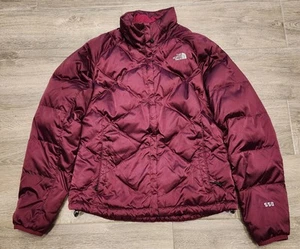 The North Face Women's Maroon Aconcagua 550 Goose Down Puffer Jacket Medium - Picture 1 of 6