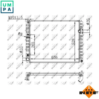 RADIATOR ENGINE COOLING 59147 FOR VQ37VHR 3.7L VQ35HR 3.5L 6cyl VK50VE 5.0L - Image 1 of 4