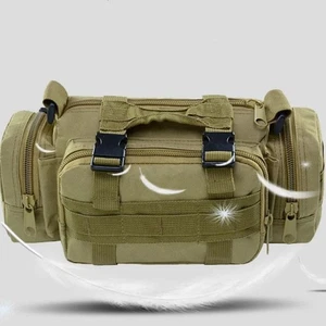 Borsa a tracolla tattica MOLLE marsupio vita marsupio caccia escursionismo militare campeggio borsa - Foto 1 di 13