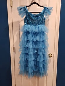 NWOT Alisa & Leo Girl Teal Dress Party Special Occasion Sequins Size 11   - Picture 1 of 6