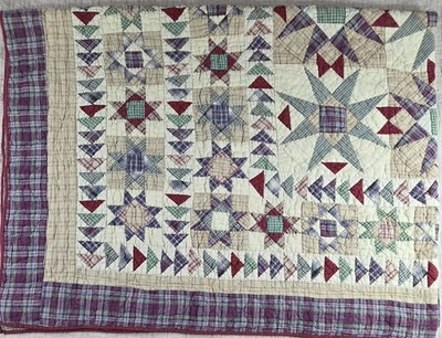 Patch Magic Twin Quilt 100% Cotton 2 Matching Throw Pillow Shams - Image 1 of 4