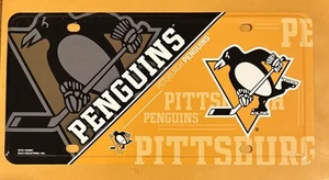 PLACA DE METAL DE LOS PINGÜINOS DE PITTSBURGH - Imagen 1 de 1