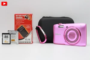 Nikon Coolpix S3600 Pink 20.1MP 8x zoom Compact Digital Camera From Japan N814 - Picture 1 of 17