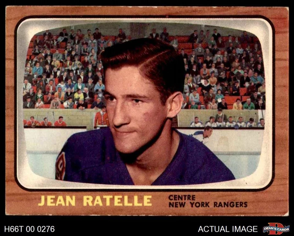 1966 Topps #29 Jean Ratelle Rangers-Hockey HOF 2 - GOOD - Image 1 of 1