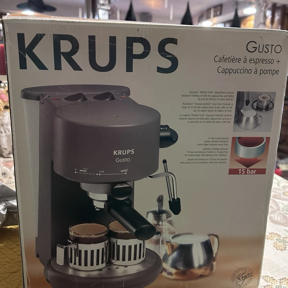 Krups Gusto Espresso Coffee Machine - Black #Coffee #Espresso Machine Only - Image 1 of 1