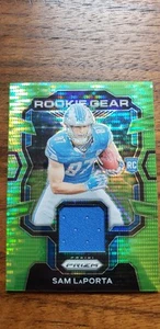 2023 Panini Prizm - Rookie Gear Neon Green Pulsar Prizm #RG-SL Sam LaPorta - Picture 1 of 2
