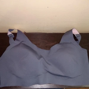 Avia High Impact Bonded Sports Bra Padded Full Coverage Gray & Pink SZ L D-DD - Picture 1 of 4