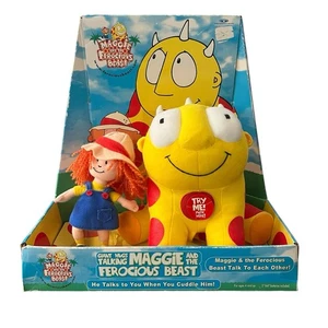 Rare 2001 Maggie And The Ferocious Beast Talking Plush Set New In Box SEE VIDEO - Picture 1 of 9