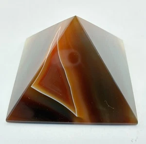 Carnelian Pyramid Natural Polished Stone - Picture 1 of 9