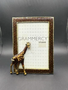Giraffe Emaille Bilderrahmen für 4 x 6 Foto Safari Dschungel Motiv - Bild 1 von 7