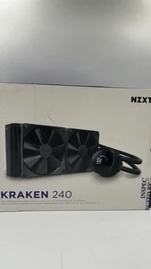 NZXT Kraken 240 2x120mm AiO Liquid CPU Cooler - Matte Black- READ DESCRIPTION - Photo 1/4