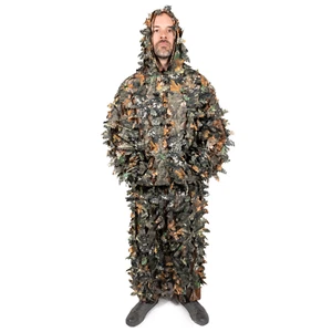 Arcturus 3D Leaf Ghillie Suit (All-Season Hardwood) Hunting Jacket & Pants Set - Picture 1 of 7