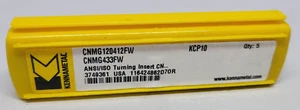 KENNAMETAL CNMG433FW CNMG120412FW nuevos insertos 3749361 grado KCP10 - 10 piezas - Imagen 1 de 2