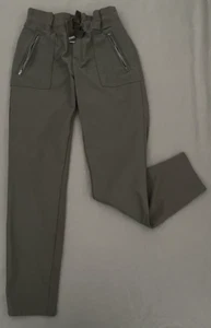 Athleta Headlands Hybrid Pants Women’s 10 Gray UPF 50 Hiking Climbing Drawstring - Picture 1 of 15