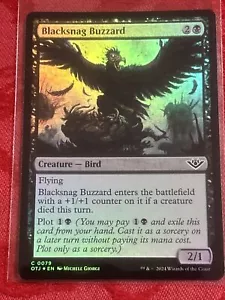 FOIL MTG - Blacksnag Buzzard - Outlaws of Thunder Junction NM FOIL - Picture 1 of 7
