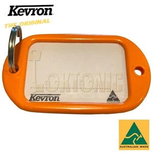Kevron Pack10 Orange Large Hotel Key Tags Garage School Car Show Locker Shed - Picture 1 of 1