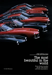 1989 Vintage Print Ferrari 250GT Berlinetta Lusso Pinin Farina Racing Auto Car - Bild 1 von 3