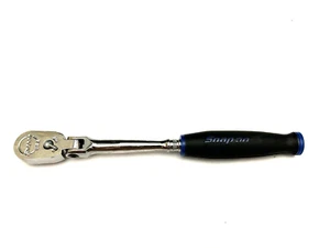 Snap On Tools NEW THLF72MB 1/4" Drive Power Blue Long Flex Head Ratchet USA - Picture 1 of 9