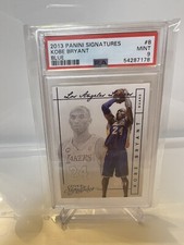 2013-14 PANINI SIGNATURES KOBE BRYANT BLUE #1/15 PSA 9 MINT POP 1