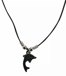 Hematite Dolphin Necklaces, Jewelry, 12 Individual Pieces, Novelty, Luau - Picture 1 of 2