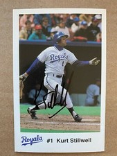 KURT STILLWELL AUTO 1991 Police Issue #NNO  AUTOGRAPH KANSAS CITY ROYALS