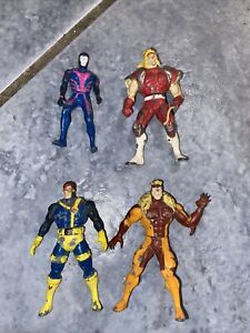 X-Men 97 Toy Biz Marvel Heavy Metal Heroes Lot of 4 Die Cast Figures Vintage