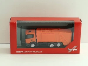 Scania CG 17 garbage truck, orange - 1:87 (Herpa item: 309837) - Imagen 1 de 2