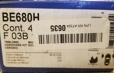 Juego de pastillas de freno delanteras Suzuki Sidekick Grand Vitara XL-7 Bosch TCP BE680H Foto 1 de 4