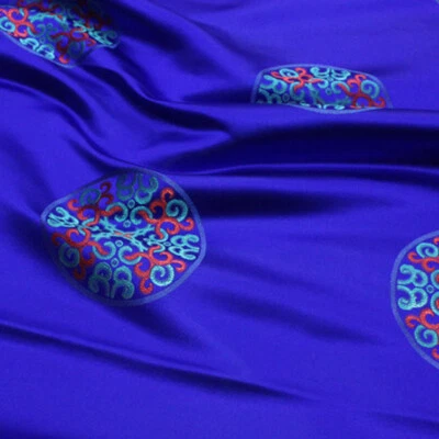 Chinese Tang Costume Brocade Jacquard Fabric Mongolia Dressmaking DIY 75*50cm - Image 1 of 4