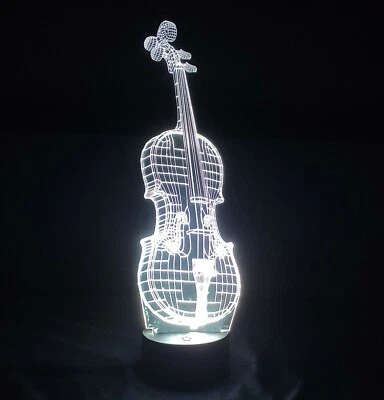 Lampara led rgb multicolor Violin efecto 3D - Imagen 1 de 4