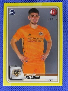 Marcelo Palomino - RC 2020 Bowman MLS #80 YELLOW Parallel - SP SN #30 /75 Rookie - Picture 1 of 2