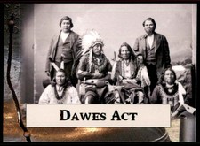 2020 Historic Autographs P.O.T.U.S. The First 36 Dawes Act #82 TW15173