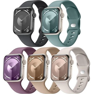 5 PIEZAS Correas Bandas Ajustables Para Apple Watch SE/9/8/7/6/5 Tamaño 38/40/41/42mm Foto 1 de 4
