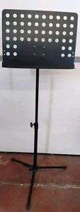 Leggio musicale BSX regolabile in altezza ed inclinazione nero in metallo - Imagen 1 de 10