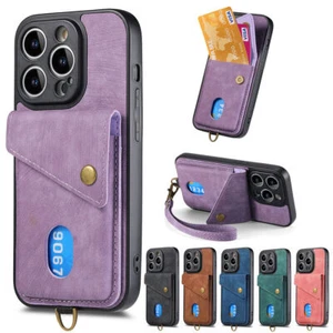 HOT For Xiaomi 11 12 13 Ultra K50 Redmi Note 12 Leather Card Slim Back Case - Picture 1 of 18