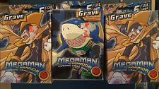 Megaman NT Warrior Trading Card Game. Grave BASS 2x & Sharkman Starter Deck. 