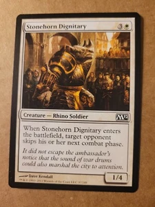 Stonehorn Dignitary MTG 2012 Magic Core Set M12 #37 Soldier LP DESCUENTO A GRANEL - Imagen 1 de 1
