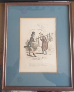 Victorian poaching shooting hand coloured engraving C1890 - Picture 1 of 3