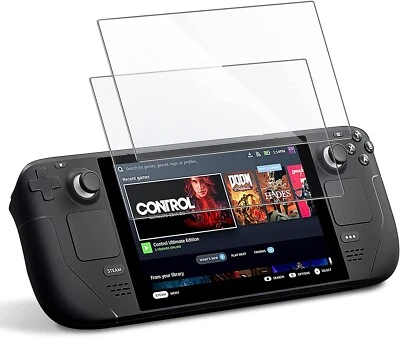 2x protective glass film for steam deck bulletproof screen protector full 9H - Image 1 of 4