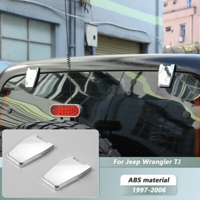 Car Rear Door Tailgate Glass Hinge Decor Cover for Jeep Wrangler TJ Accessories - Imagem 1 de 4